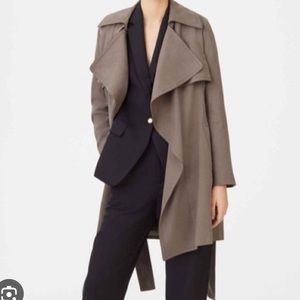 Club Monaco Claudine Trench Coat in Olive